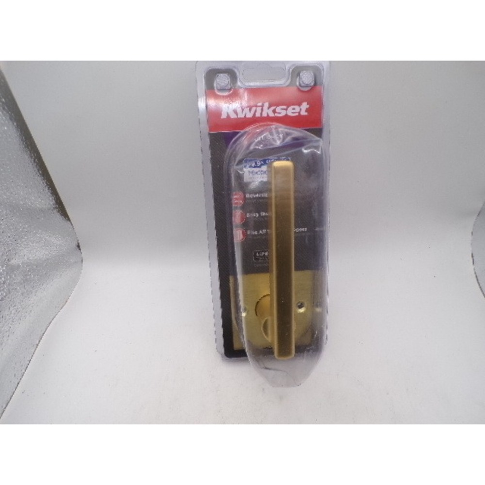 Kwikset Dummy Door Pull Gold Tone Reversible Interior Closet Handle‎ NEW